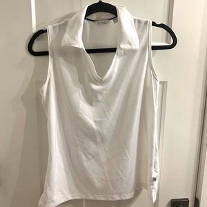 White golf tank